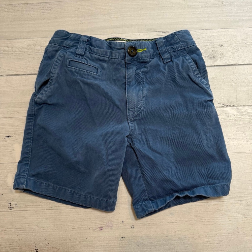 Mini Boden navy blue canvas shorts size 6